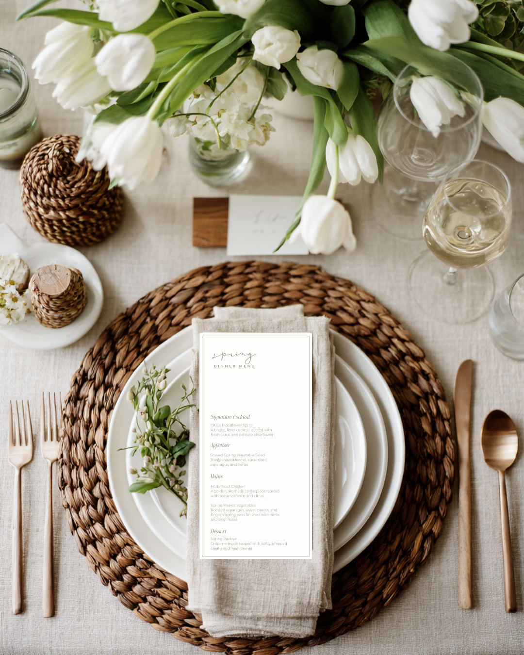 Spring Dinner Party Menu Ideas | The Fête Edit